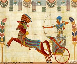 пазл Египетский воин и колесница